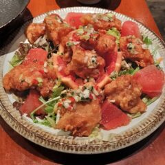 上海台所KOYA（鍋家）で油淋鶏と餃子と五目炒飯（西武池袋線の中村橋駅の南にある中華料理店）