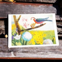 稗田一穂の絵画は非現実的な世界観で描かれており従来の花鳥画の形式を脱却する